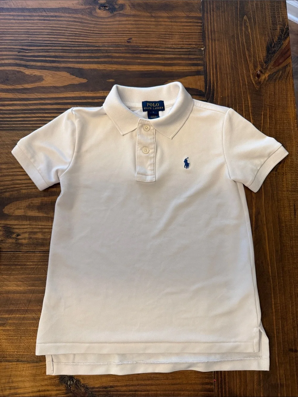 Polo by Ralph Lauren White Polo with Blue Pony Logo